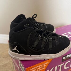 Jordan Kids Black and White Sneakers